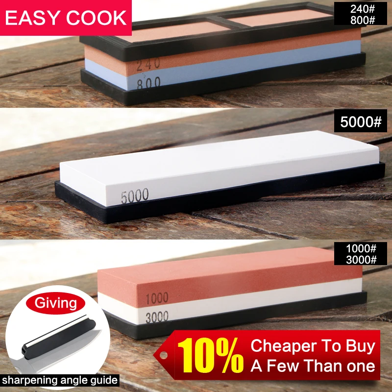 

240800 10003000 5000# Profession Kitchen Whetstone Sharpening Stones for Knife Double Side Sharpener Knife System