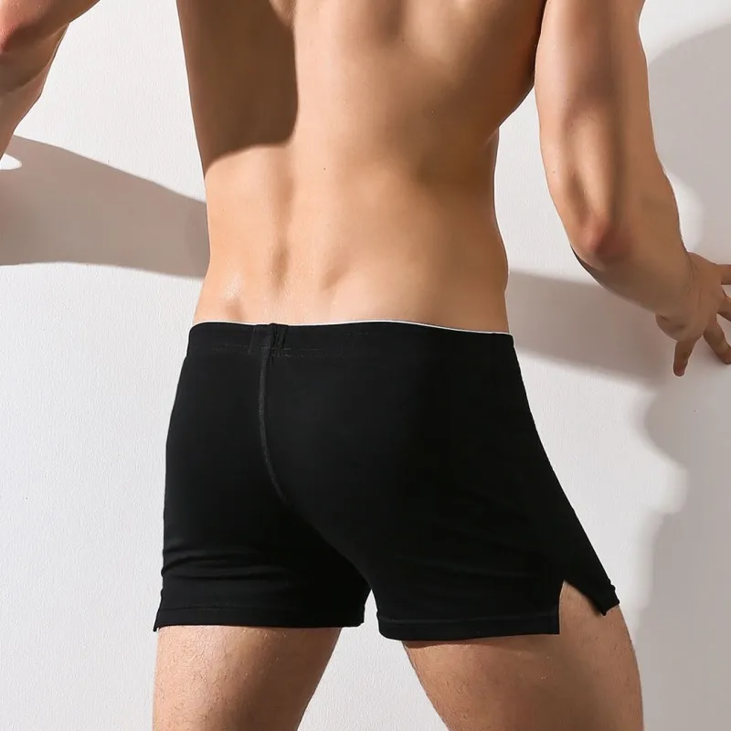 Mens Cotton Sleep Bottoms Elastic Waist Home Pajama Shorts Fashion Men Bottom Pyjama Male Sleepwear Boxer Underpants mens tall pajama pants