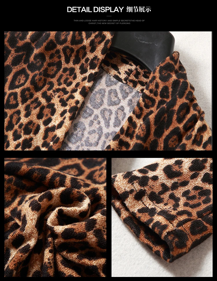 Темпераментные женские сексуальные топы с леопардовым узором, Элегантные Формальные Топы с перекрестным v-образным вырезом, Модная тонкая нижняя рубашка с принтом, осень