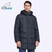 ICEbear 2018 Casual Men Winter Coat Warm Jacket Medium Long Thickening Windproof Coat For Male B16M899D