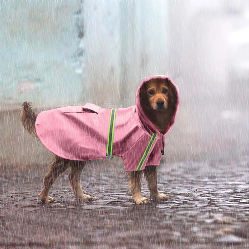 Adjustable Dog Raincoat Waterproof Pet Rain Jacket Poncho with Strip Reflective Perfect for Small Medium Large Dogs9