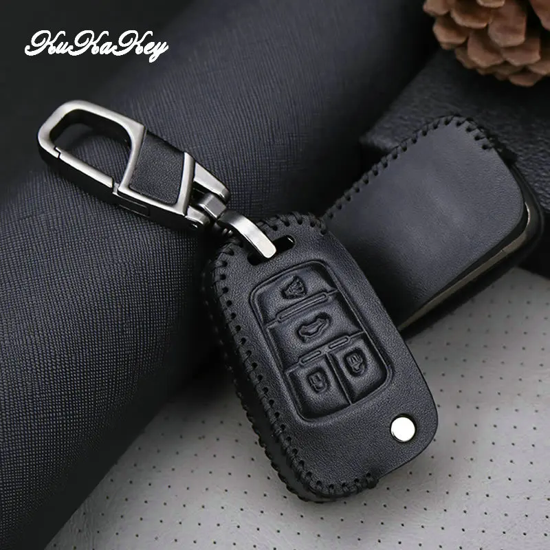 Кожаный чехол для автомобильных ключей Buick Lacrosse Camaro Equinox Impala GMC Cruze Aveo Trax Astra Corsa Meriva