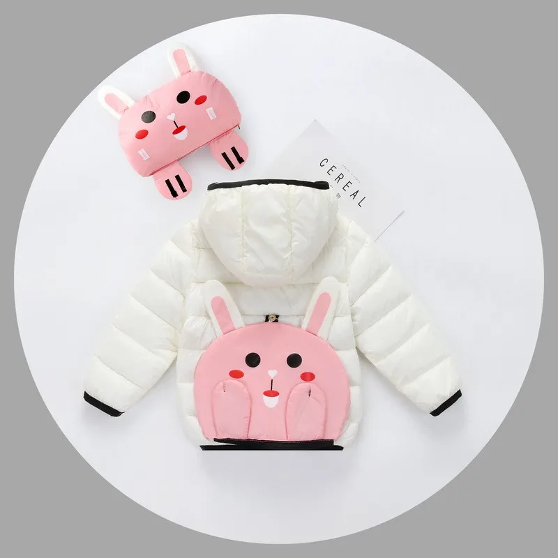 CROAL CHERIE Frog Children Jackets Boys Girls Winter Coat Foldable Bag Baby Winter Coat Kids Warm Outerwear Hooded Snowsuit   (12)