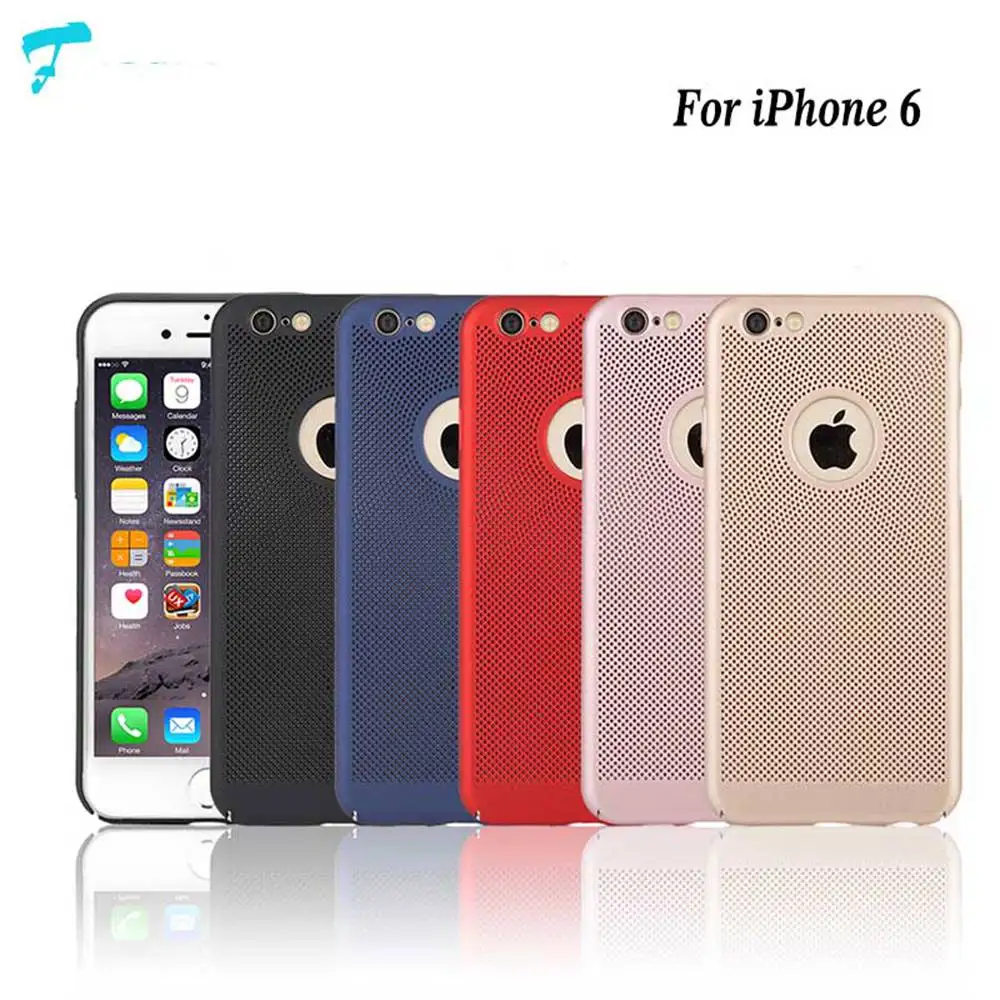 Fcoque охлаждения! Рассеивание тепла телефона Чехлы для iPhone 6 Чехол роскошные
