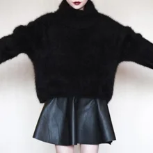 Утолщение головы норки кашемировый свитер 026