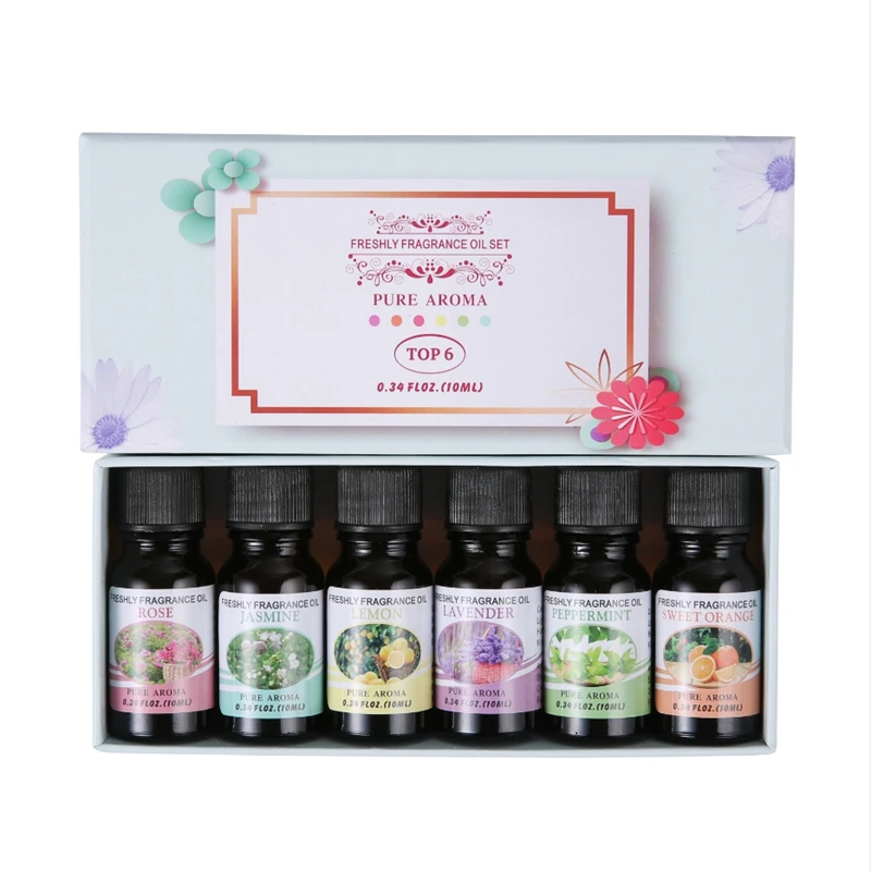 

Humidifier Aromatherapy Relieve Stress Body Massage 6pcs/a pack Pure Natural Essential Oils For Aromatherapy Diffusers Essen