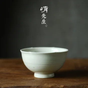 

Jingdezhen ceramic bowl handmade tableware for domestic use, grass,Chinese high temperature food utensils, retro anti-ironing