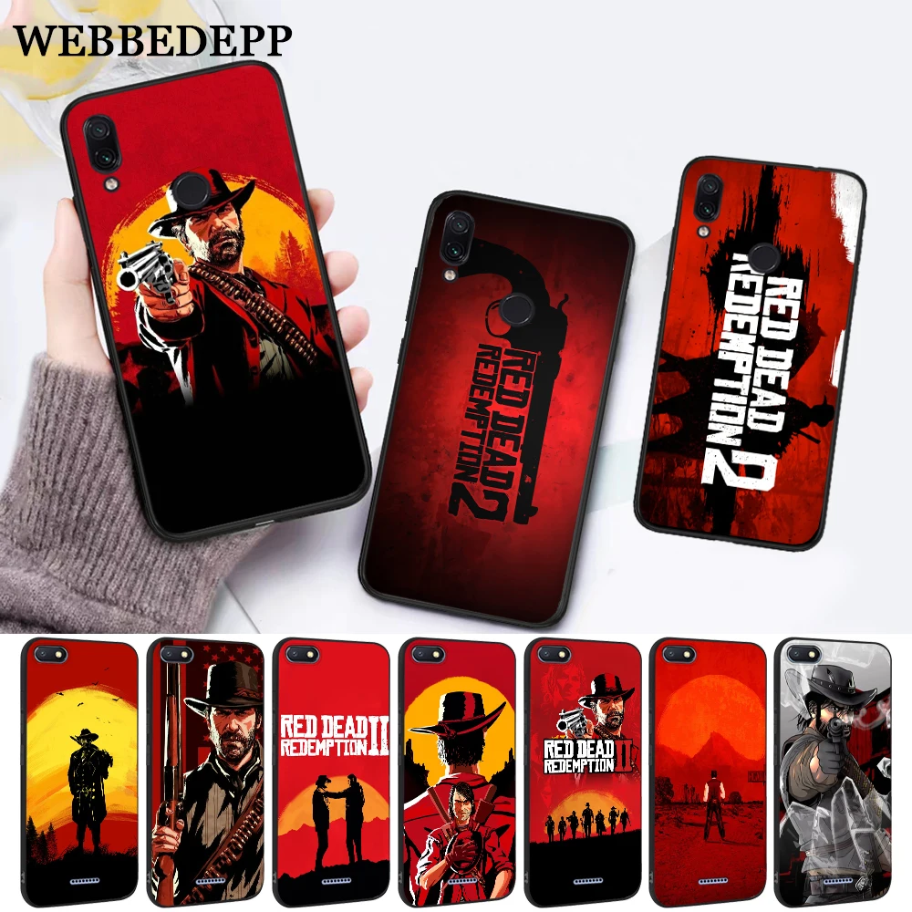 WEBBEDEPP Горячая Red Dead Redemption 2 Силиконовый чехол для телефона Xiaomi Redmi 4A 4X 5A 5 Plus S2 6 6A Note 4