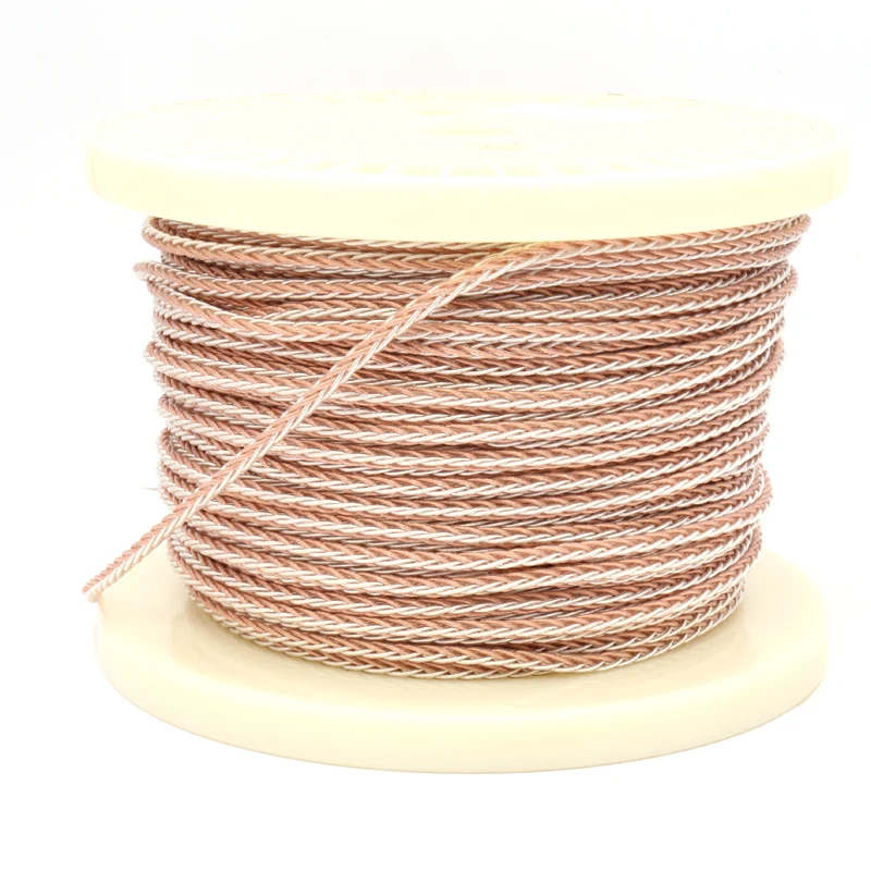 Free shipping 3 28ft 1M 16 Cores Silver Copper OCC Wire 6N Cable For Hifi Headphone Earphone Headset Speaker DIY Upgrade Headph