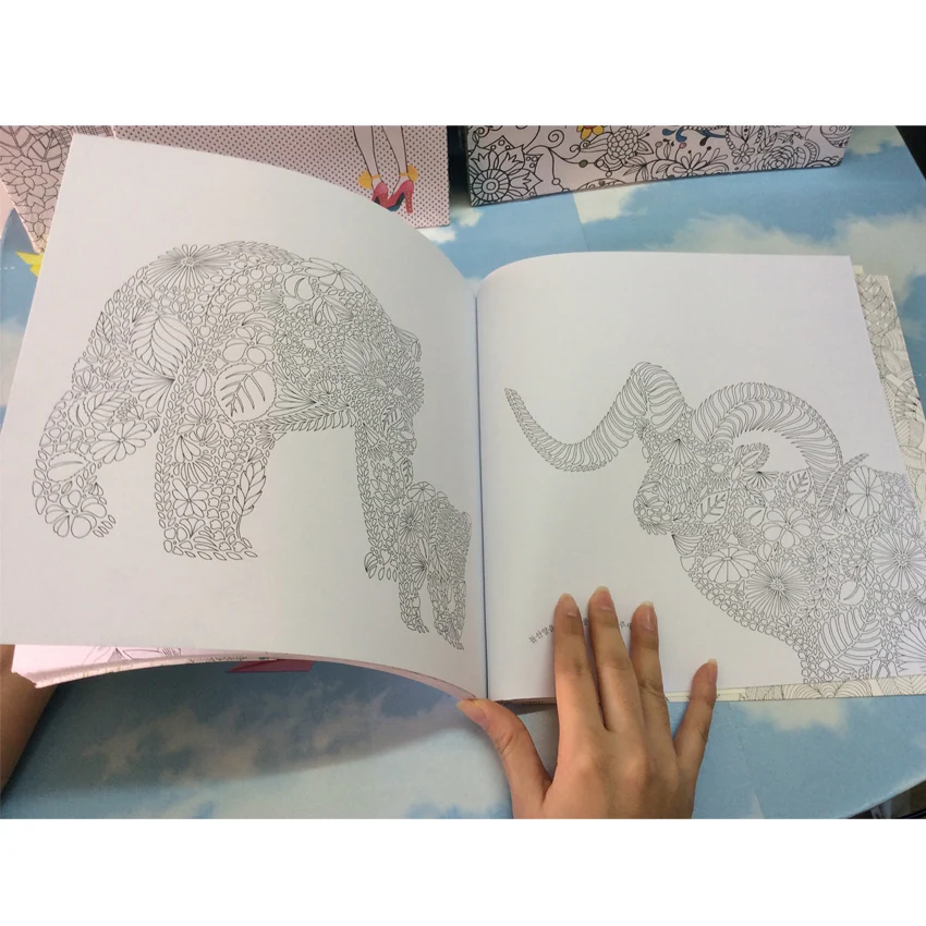 96 Page English Edition Animal Kingdom Coloring Book For Children Adults Relieve Stress Drawing Secret Garden Colouring Book 96 Page English Edition Animal Kingdom Coloring Book For Children Adults Relieve Stress Drawing Secret Garden Colouring Book