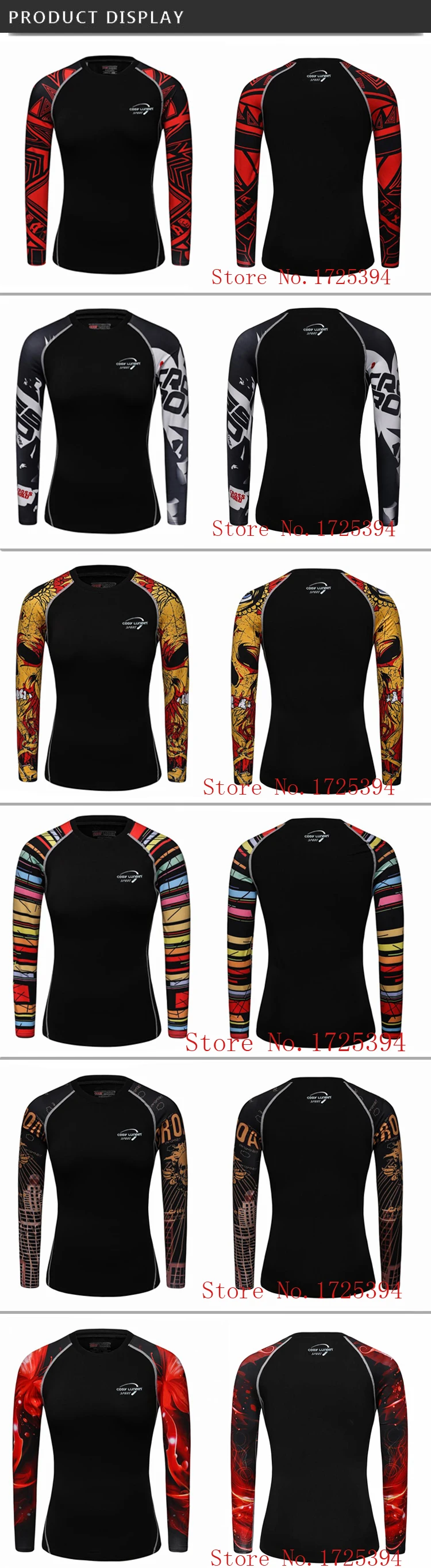 3d impressões completas rashguard camada base de