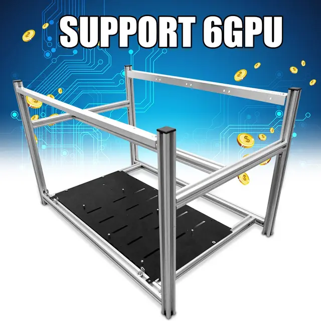 Special Price LEORY Non-Stackable Open Air Mining Rig Frame Miner Case for 6 GPU ETC BTH New Computer Mining Case Frame Server Chassis Special Price LEORY Non-Stackable Open Air Mining Rig Frame Miner Case for 6 GPU ETC BTH New Computer Mining Case Frame Server Chassis