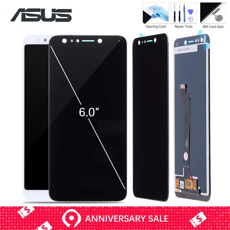 

Original 6.0'' 2160x1080 IPS Display For Asus ZenFone 5 Lite 2018 ZC600KL LCD Touch Screen for Zenfone 5Q LCD X017DA S630 LCD