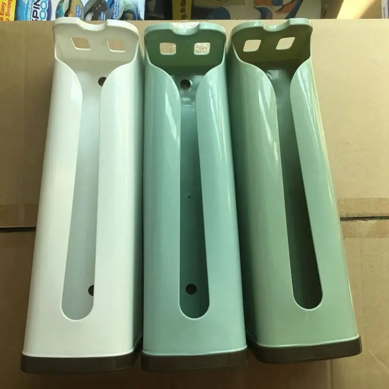 New-Plastic Bag Organizer Home Grocery Bag Holder Wall Mount Storage Dispenser for Kitchen(Green)