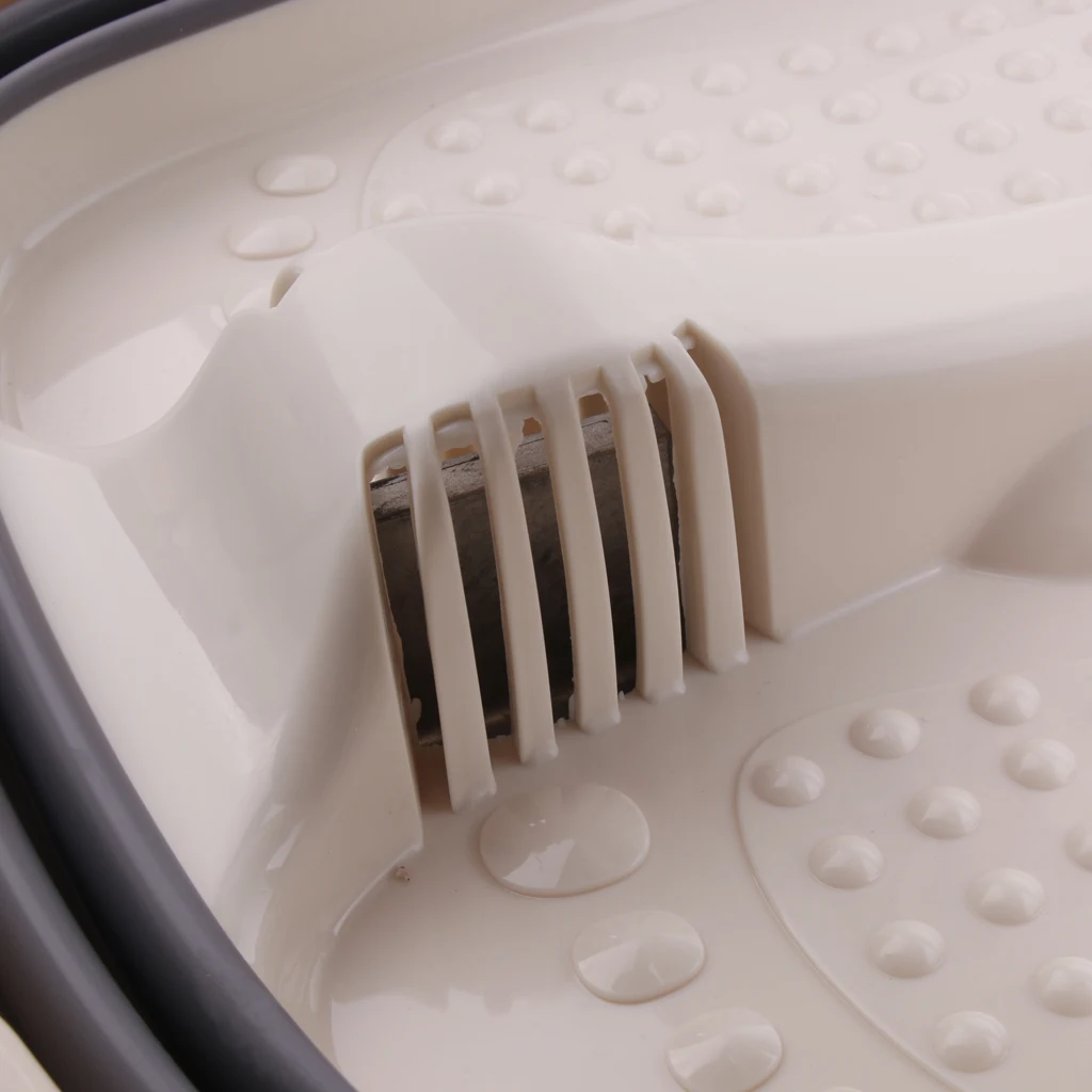  Foldable Electric Foot Bath Tub Bucket Basin Massager With Heat US Plug