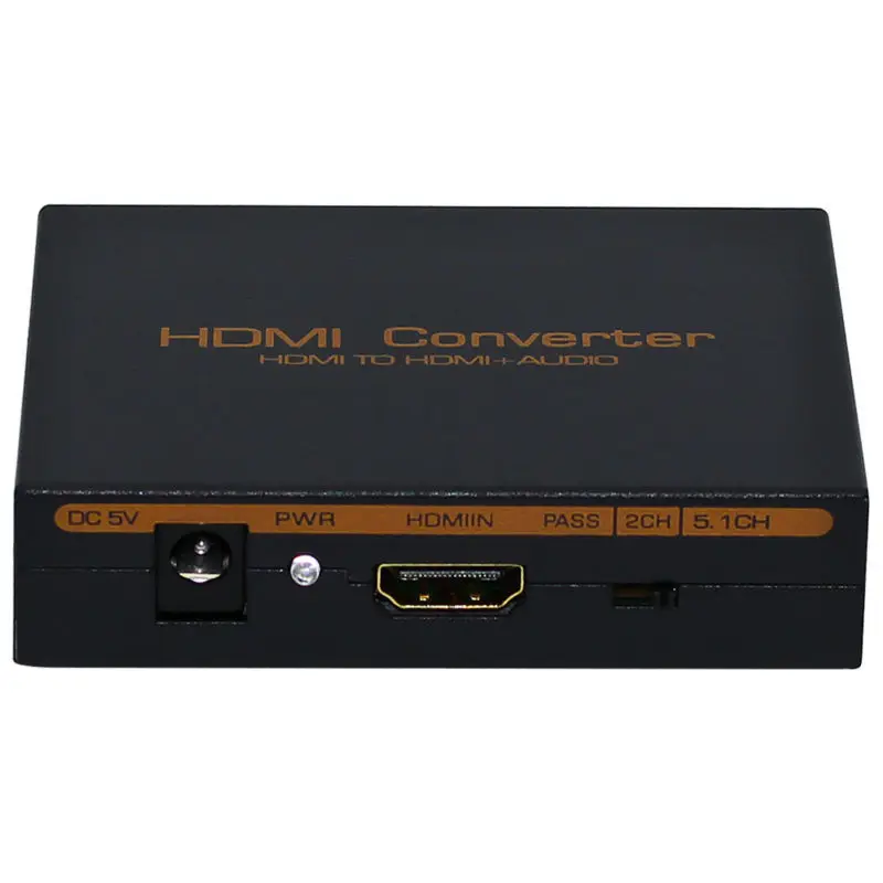 5 шт. HDMI конвертер аудио сплиттер HD 1080 P HDMI к HDMI аудио SPDIF + RCA L/R Extractor сплиттер с Питание адаптер
