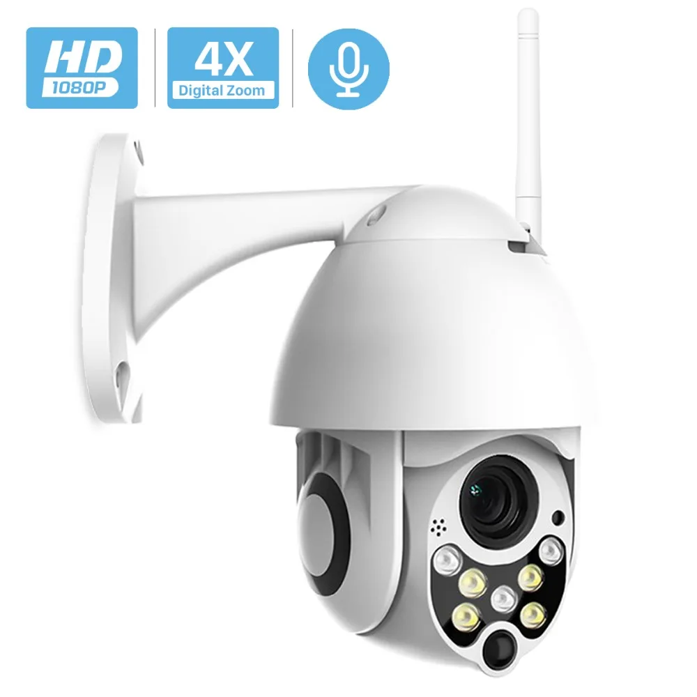 1080P PTZ IP камера наружная водонепроницаемая купольная беспроводная Wifi