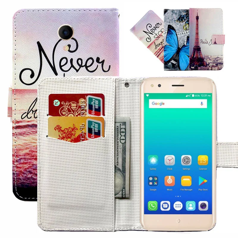 

Fashion 11 Colors Cartoon Painting PU Leather Magnetic clasp Wallet Cover For Micromax Bolt Ultra 2 Q440 (Bharat 4) Case