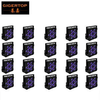 

Factory Outlet! Free shipping 20pcs/lot Christmas DMX512 Led 12x18W Par Light RGBWA UV LED Light 2.4G Wireless Remote Control