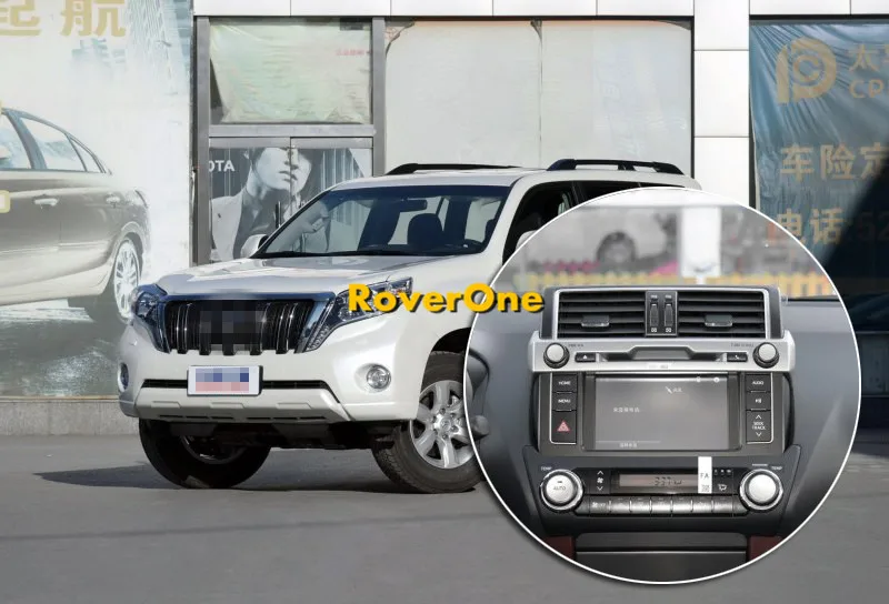 Top RoverOne Android 8.0 For Toyota Prado 2014 2015 Car Multimedia Player Radio Stereo DVD GPS Navigation Sat Navi PhoneLink 9
