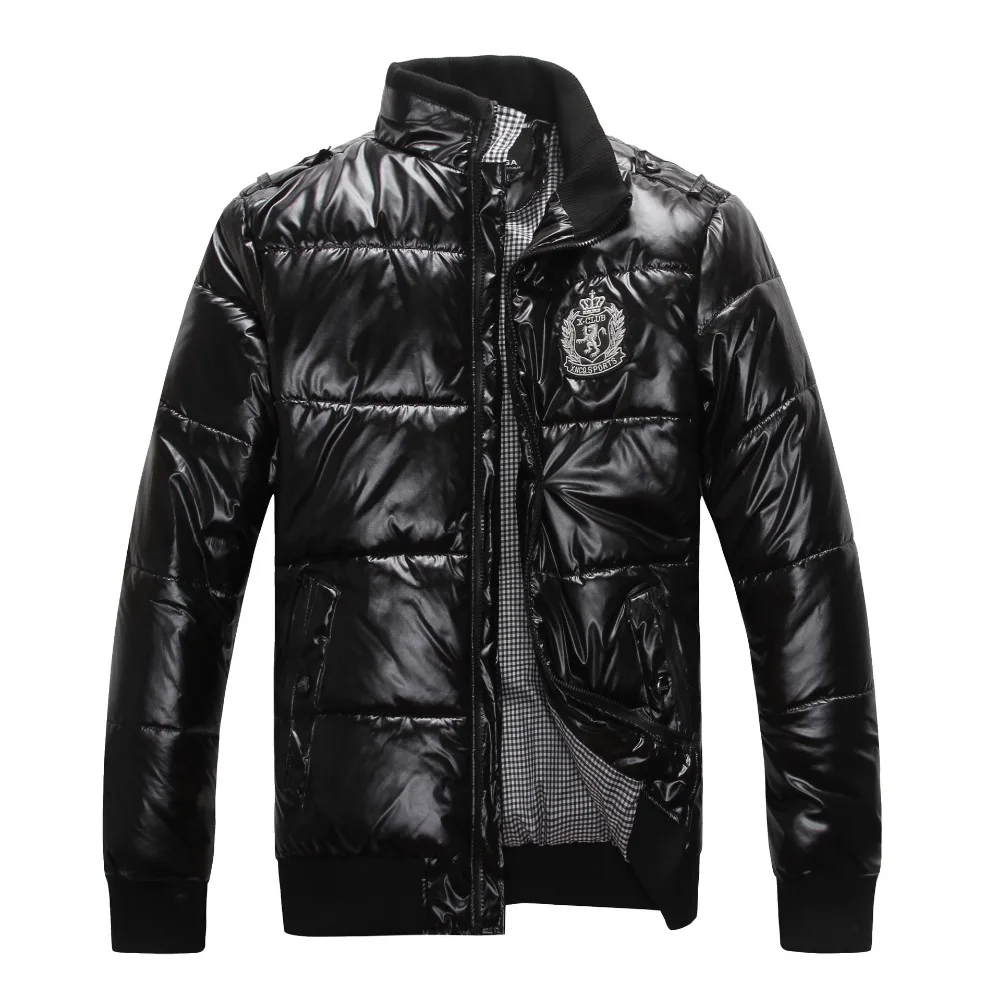 

New Arrival Winter Jacket Men Thick Warm Parkas Cotton-Padded Jacket Parka Men Casual Slim Solid Coat Black Overcoat Outerwear