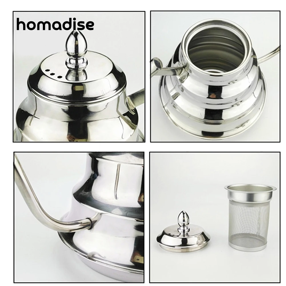 Капельный чайник Homadise ручной работы из нержавеющей стали капельный для кофе с