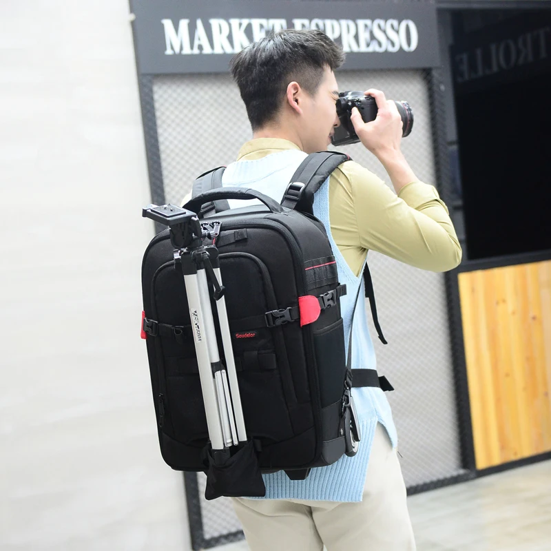  Draw-bar box Professional Large-Capacity Camera Bag Multi-functional Photography Bag Backpack