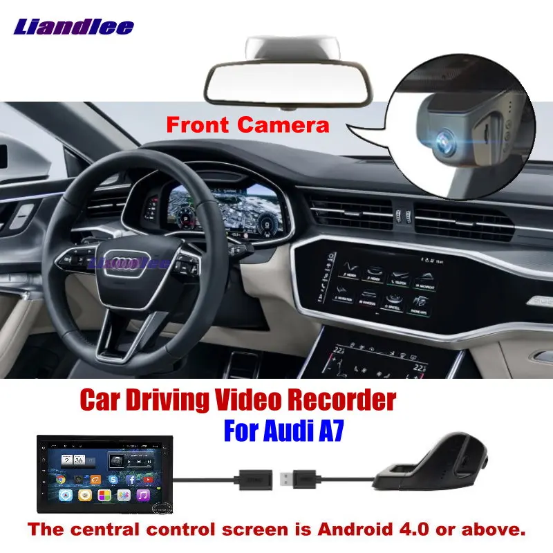 

Liandlee Novatek96655 Car DVR Front Camera Driving Video Recorder USB Plug For Audi A7 Android Screen AUTO Dashcam Antiradar