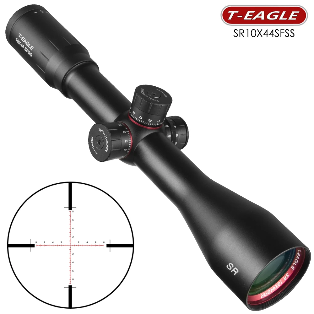 T Eagle 10X44 SFSS охотничьи прицелы боковые Параллакс стекло травление сетка