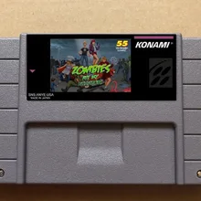 Oh No More Zombies Hate My neighbords USA-NTSC Версия 16 bit 46 pins видеоигры