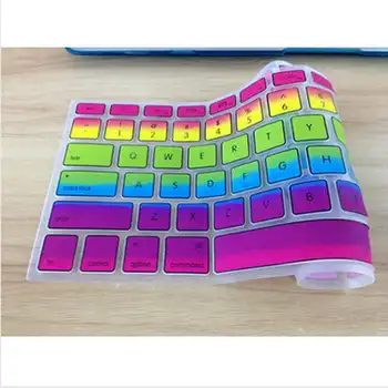 

2016 Hot New Gradient Rainbow With Square Rainbow Keyboard Cover Protector Film for All Macbook Air Pro Retina 13" 15" 17"