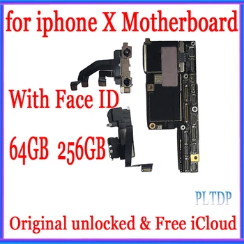 

Clean iCloud for iphone X Motherboard with IOS System,Original unlocked for iphone X Mainboard with/without Face ID,64GB / 256GB
