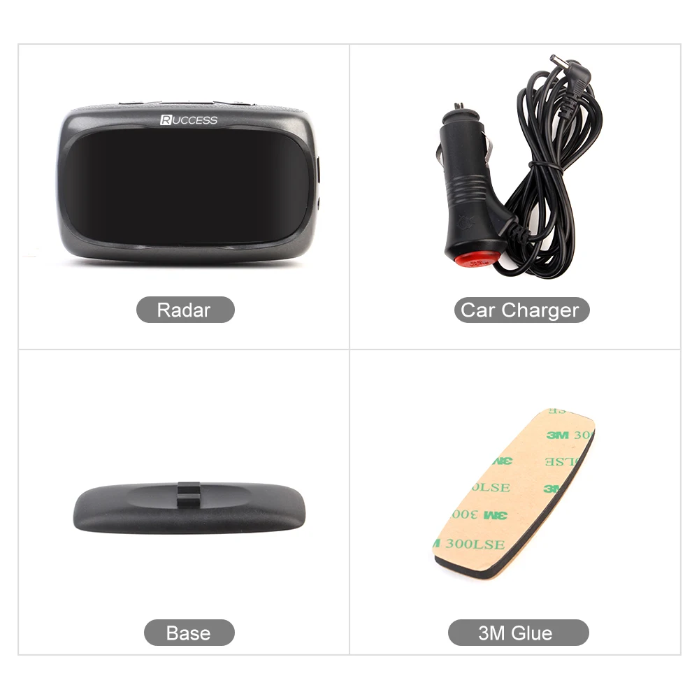 Ruccess S800 Radar Detectors Police Speed Car Radar Detector GPS Russian 360 Degree X K CT L antiradar Car Detector