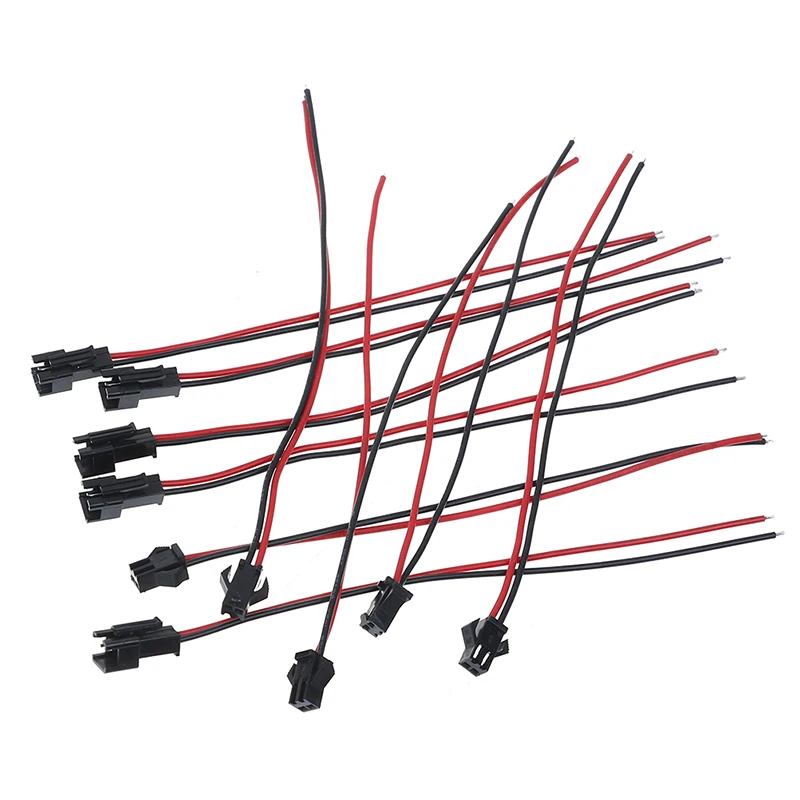 10Pcs Hot New 15cm Long 2pins Plug Male To Female Wire Connector High Quality