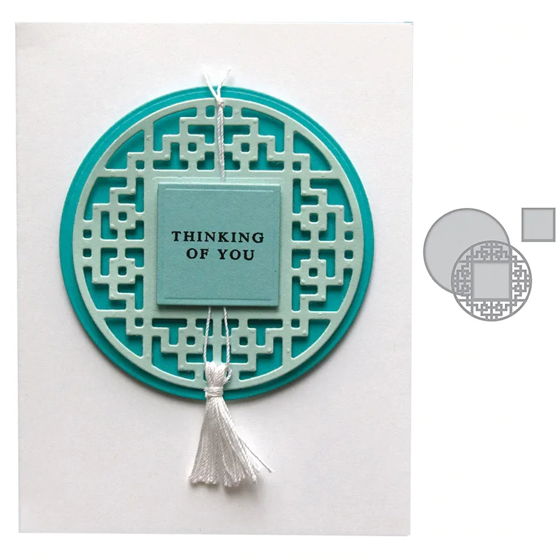 

Chinese Coin Window Metal Cutting Dies For DIY Scrapbooking Embossing Paper Cards Making Decorative Crafts Supplies New 2018