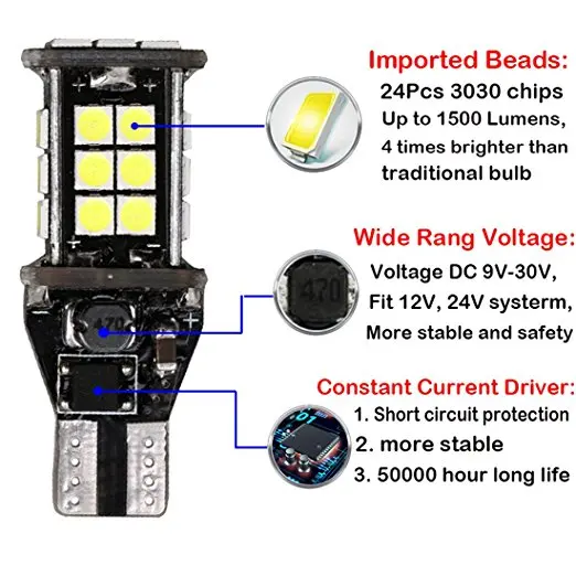 2 шт. авто светодиодный светильник Canbus без ошибок T15 W16W 3030 24 светодиодный s Автомобильный светодиодный светильник для Mazda CX-3 cx3 резервный обратный светильник 12 в белый