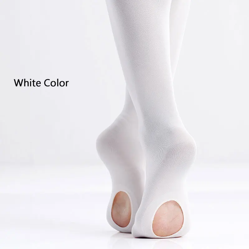 Professional Kids Ballet Convertible Tights Girl White Velvet Stocking Child Pantyhose Dance Socks Ballet Pantyhose Wormer