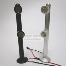 2 Вт светодиодные украшения Дисплей освещения 110-240 В 17,5 см 20 см 25 см кабинет пятно света теплые /neture/холодный белый никель алюминиевый сплав 2 шт