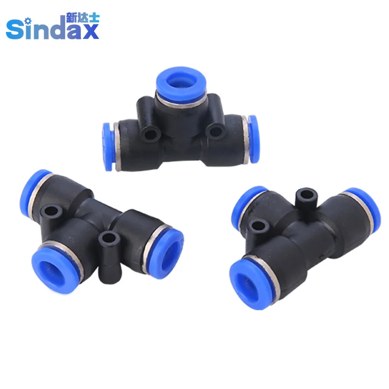 PE6 PE12 Pneumatic Quick Connector PE4 PE8 PE10 14 16 T Type Three Way