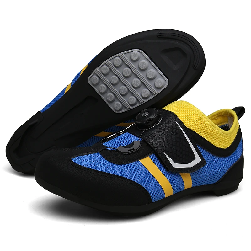 CUNGEL Men Road Bike Bicycle Shoes Anti-slip Breathable Cycling Shoes Triathlon Athletic Sport Shoes Zapatos Bicicleta