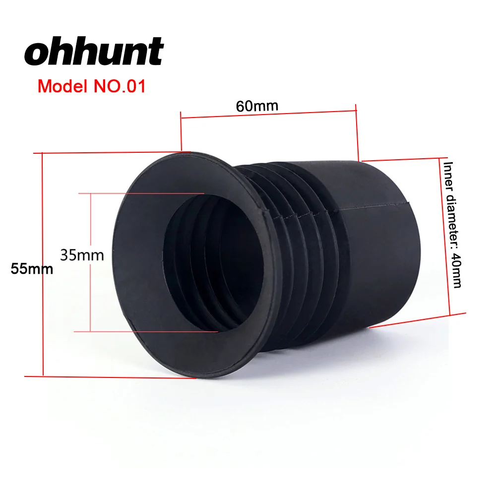 Ohhunt охотничий прицел, защита для глаз, резиновый, масштабируемость, зрение, тактический оптический прицел, Recoil, крышка объектива, наглазник