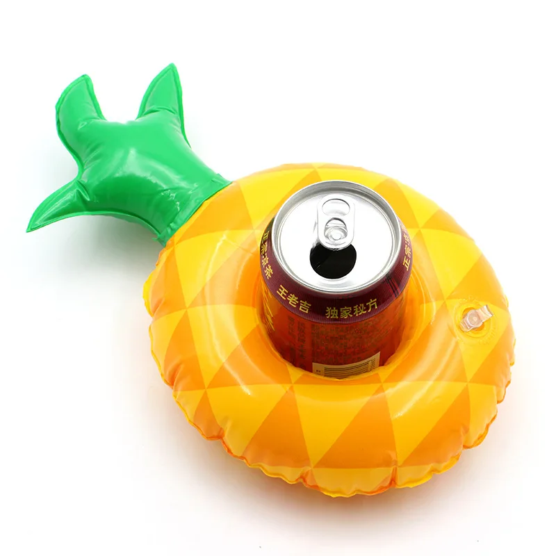 Mini Inflatable Cup Holder Flamingo Drink Holder Pool Float PVC Swimming Pool Bathing Kids Toy Party Decoration