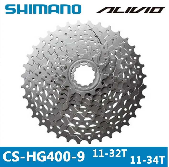 SHIMANO ALIVIO CS-HG400-9 الدراجة الجبلية MTB دراجة 9 S كاسيت Freewheel 9/27 سرعات حذافة 11-32 T/34 T دراجة أجزاء والعتاد SHIMANO ALIVIO CS-HG400-9 الدراجة الجبلية MTB دراجة 9 S كاسيت Freewheel 9/27 سرعات حذافة 11-32 T/34 T دراجة أجزاء والعتاد