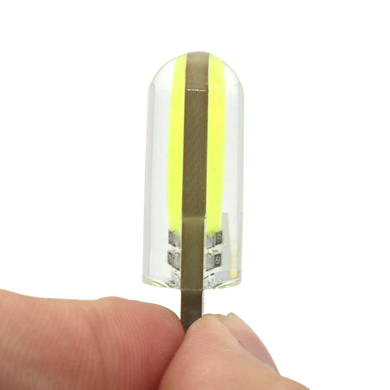 Новый T10 194 2825 WY5W W5W COB светодиодный силикагель водонепроницаемый клиновидный