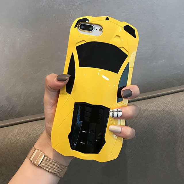 Cool 3D Sports Car Phone Case For iPhone X 10 XS 6 6s 7 8 Hard PC