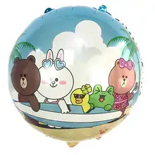 50 шт. 18 дюймов животного вечерние деревянный шар воздушный шар с гелием День Рождения украшения детские игрушки расходные материалы