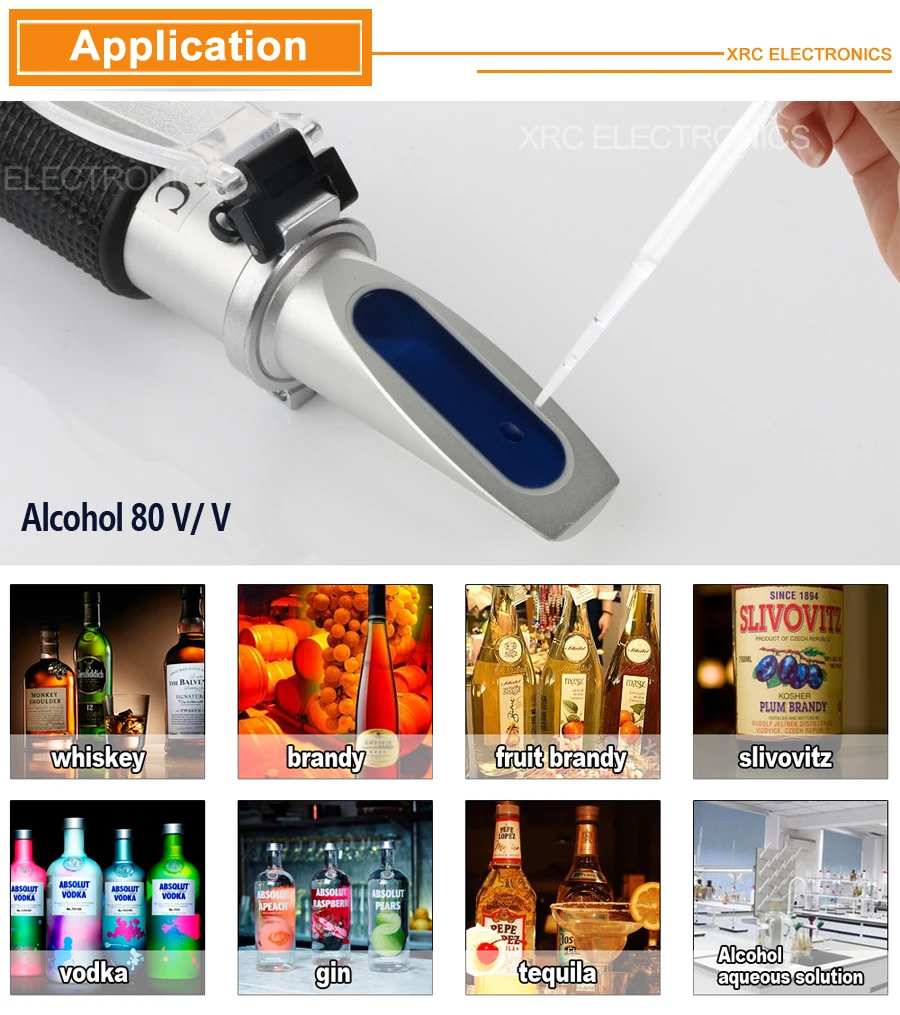 Refractometer Alcohol detail RZ116 1