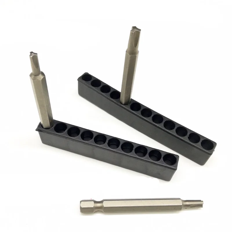 

2pcs New 12 holes 6.35mm hex Shank bit holder Plastic Screwdriver Head Storage Case Drill Bit Stand For Power tool Accessories
