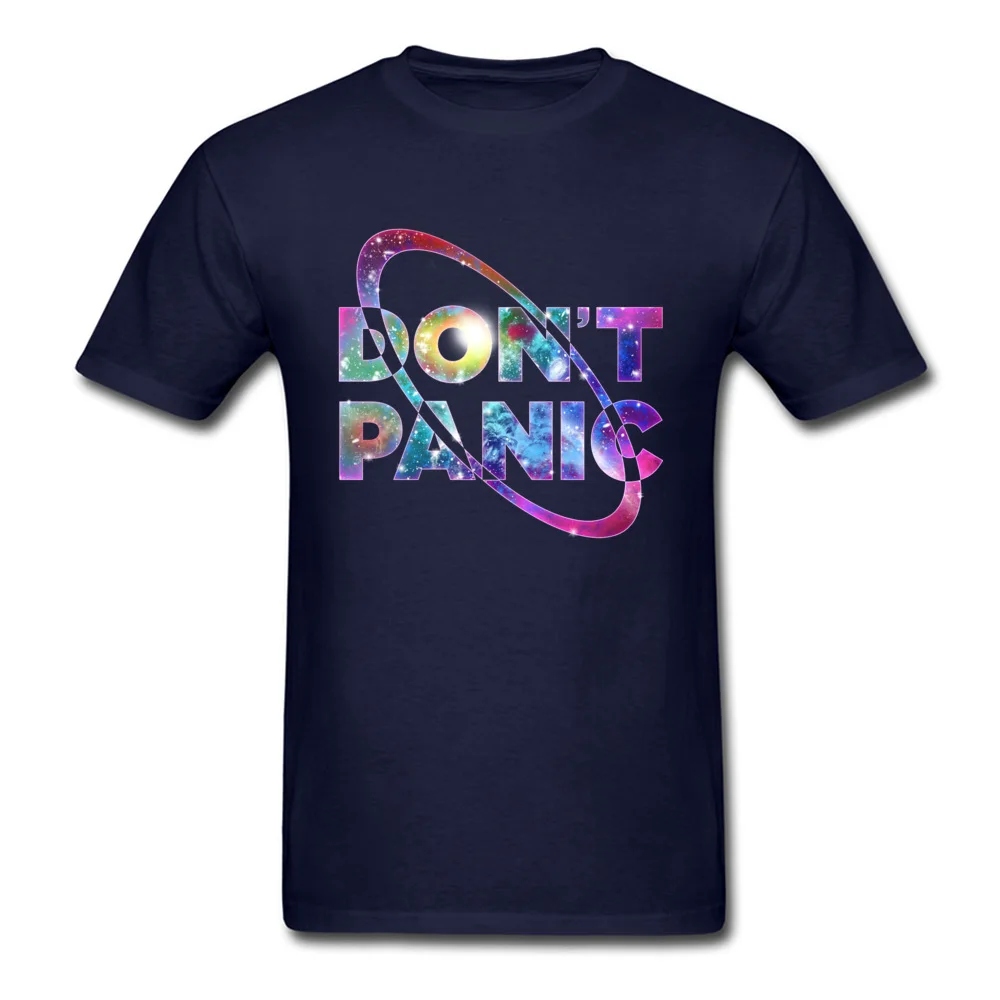Men 2018 New Simple Style Tees O-Neck Summer/Autumn Pure Cotton Tshirts Fitness Tight Short Sleeve dont panic T Shirt dont panic navy