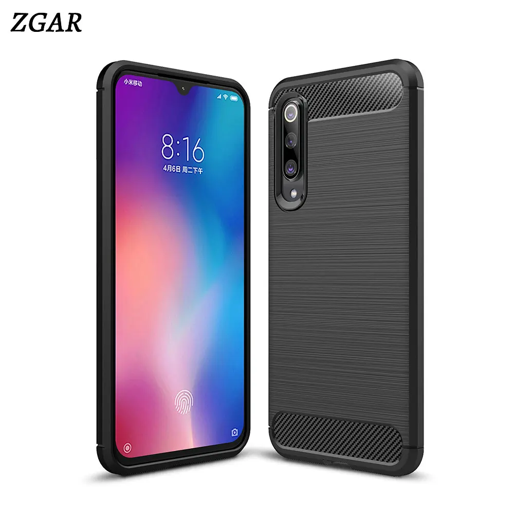 Чехол для Xiaomi Mi 9 SE чехлы из углеродного волокна Mi9 мягкие силиконовые аксессуары